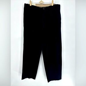 Denver Hayes Rugby Men’s XL Flat Front‎ Pant 100% Cotton Black Dress Chino Pants